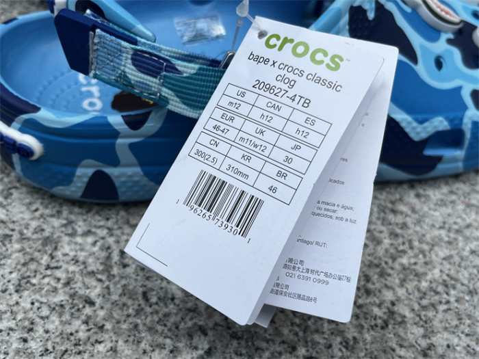 Bape  x C Classic clog Sandals-004
