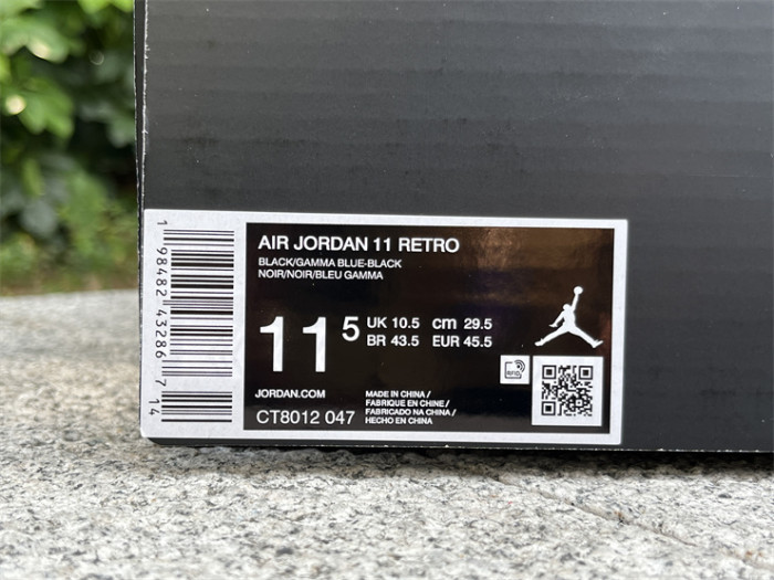 Authentic Air Jordan 11  Gamma Blue   2025