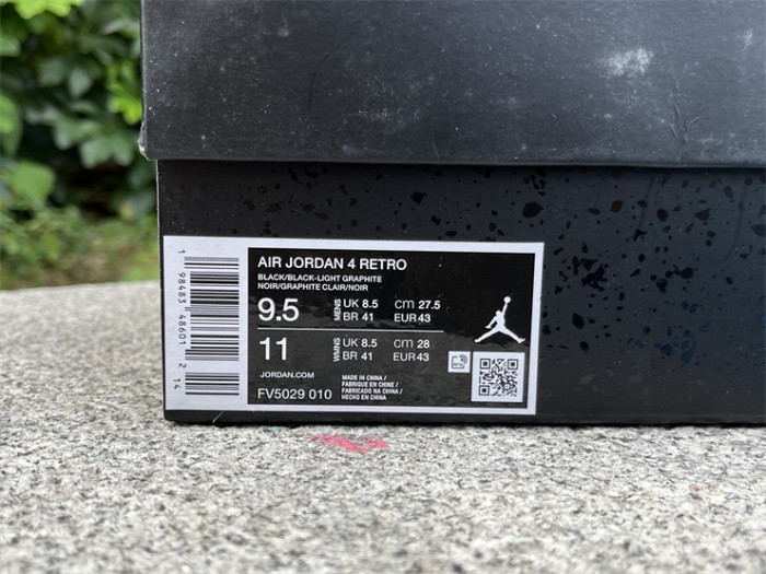 Authentic Air Jordan 4 “Black Cat” 2025