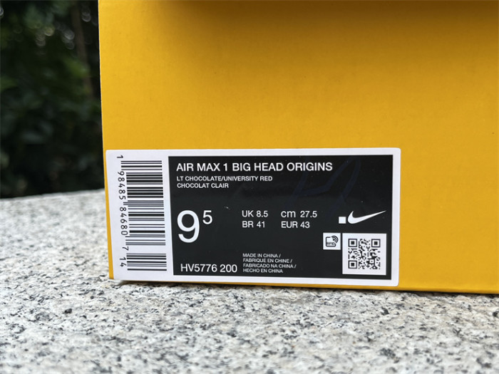 Authentic SWOOSH x Nike Air Max 1 “Big Head Origins”