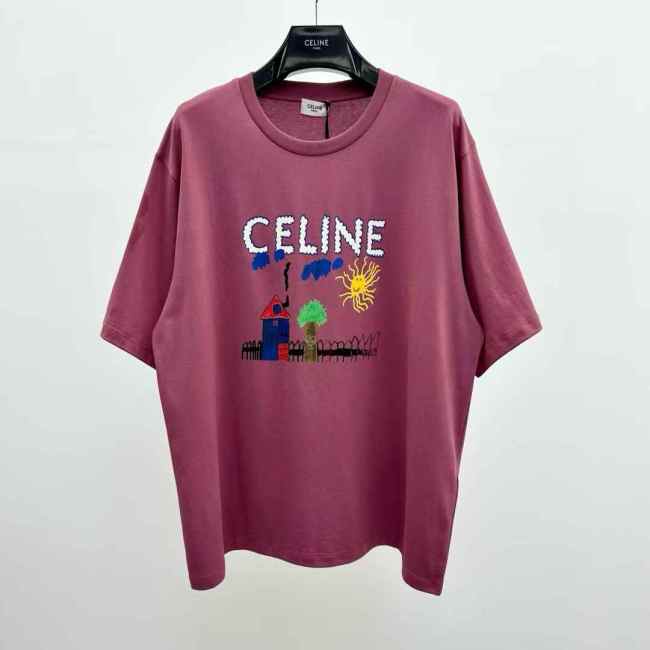Celine shirt high end quality-115