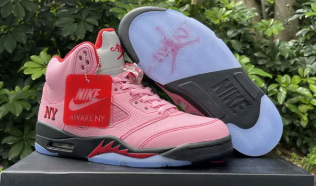 Authentic Awake NY x Air Jordan 5 “Arctic Pink” GS