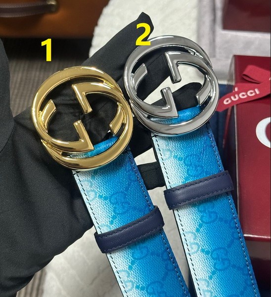 Super Perfect Quality G Belts(100% Genuine Leather,steel Buckle)-4535