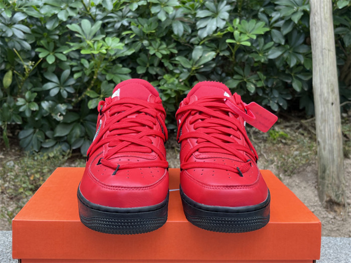 Authentic Off-White x Nike Air Force 1 Low Crimson
