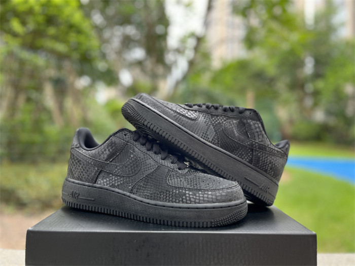 Authentic Nike Air Force 1 Low Kobe Forever Triple Black