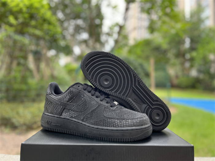 Authentic Nike Air Force 1 Low Kobe Forever Triple Black