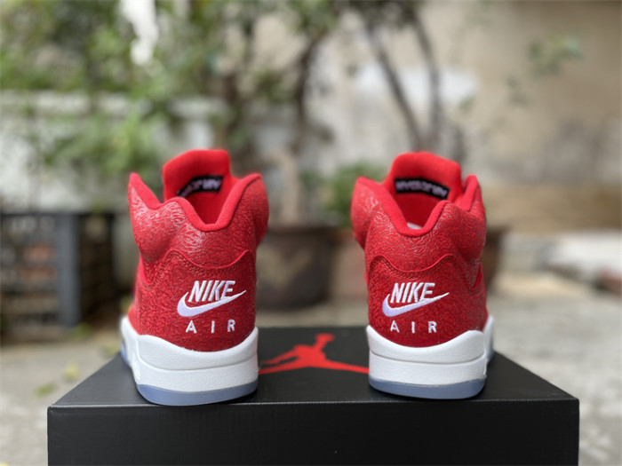 Authentic Air Jordan 5 Retro Red