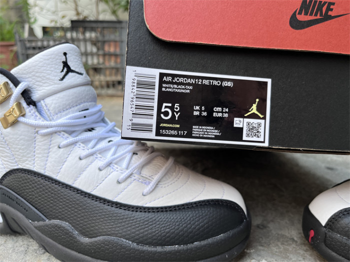 Authentic  Air Jordan 12 “Taxi” 2025 GS