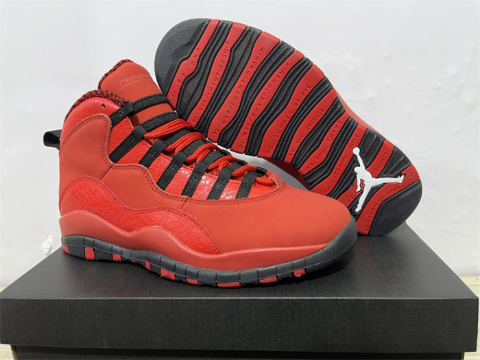 Authentic Jordan 10 Retro Fusion Red