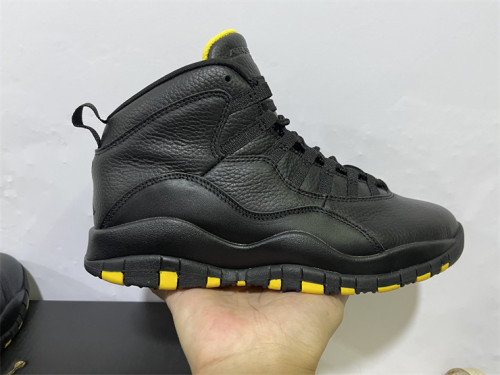 Authentic  Jordan Air Jordan 10 Black  Yellow