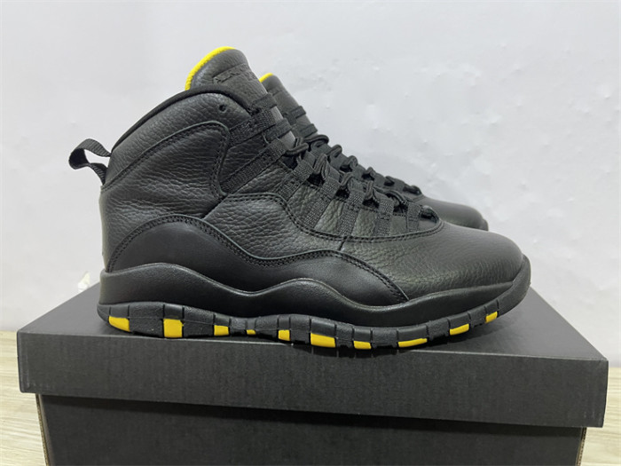 Authentic  Jordan Air Jordan 10 Black  Yellow