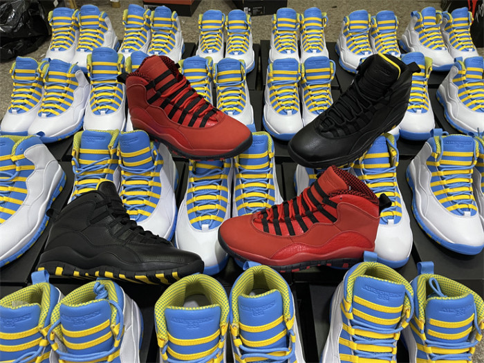 Authentic  Jordan Air Jordan 10 Black  Yellow