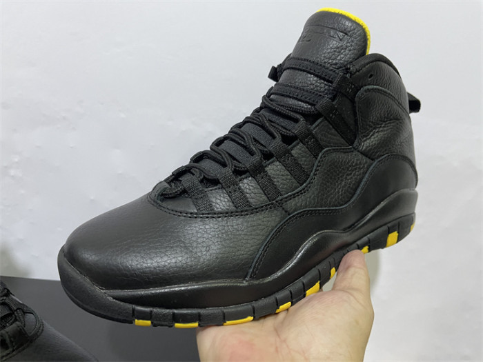 Authentic  Jordan Air Jordan 10 Black  Yellow