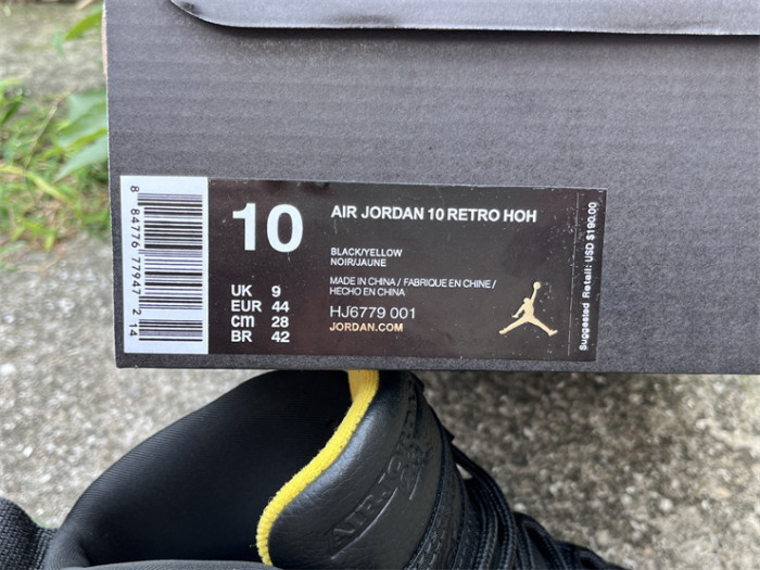Authentic Air Jordan 10 Black