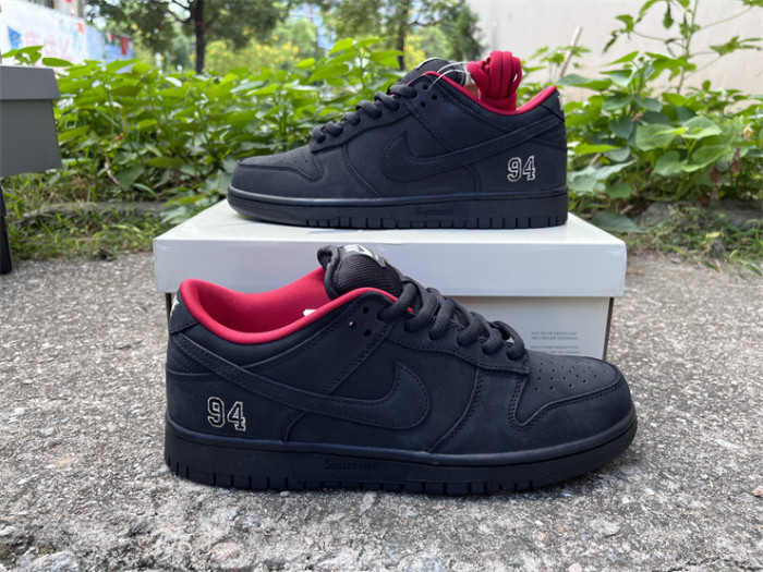 Authentic Nike SB Dunk Low Supreme 94 Black