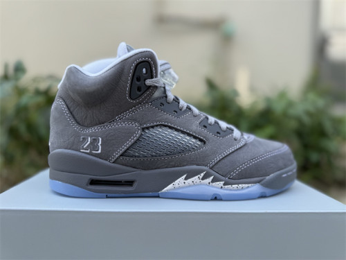 Authentic Air Jordan 5 Wolf Grey GS