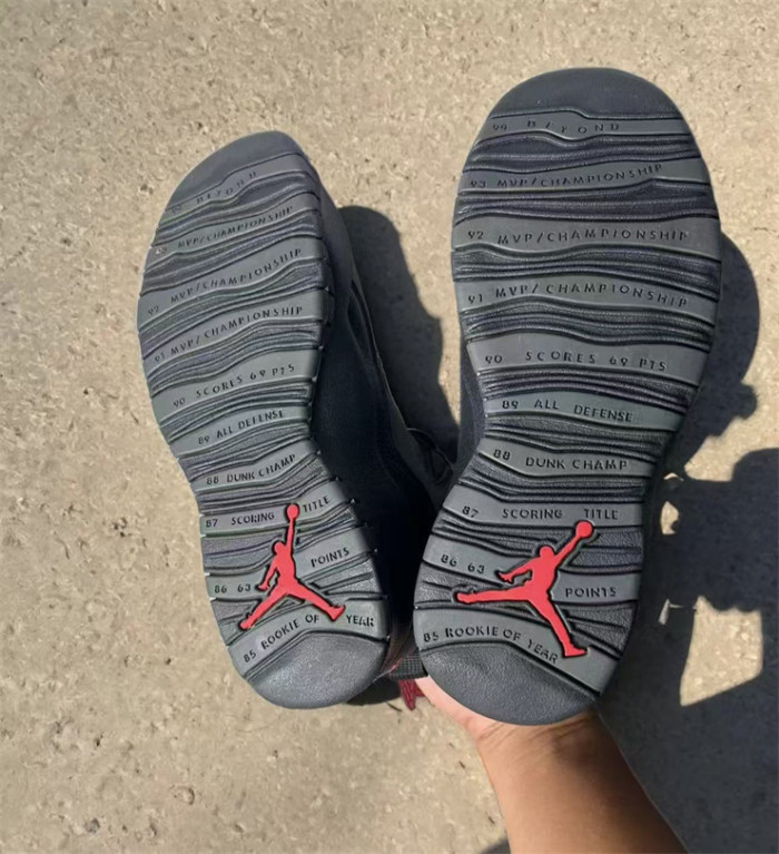 Copy Authentic Air Jordan 10 Black