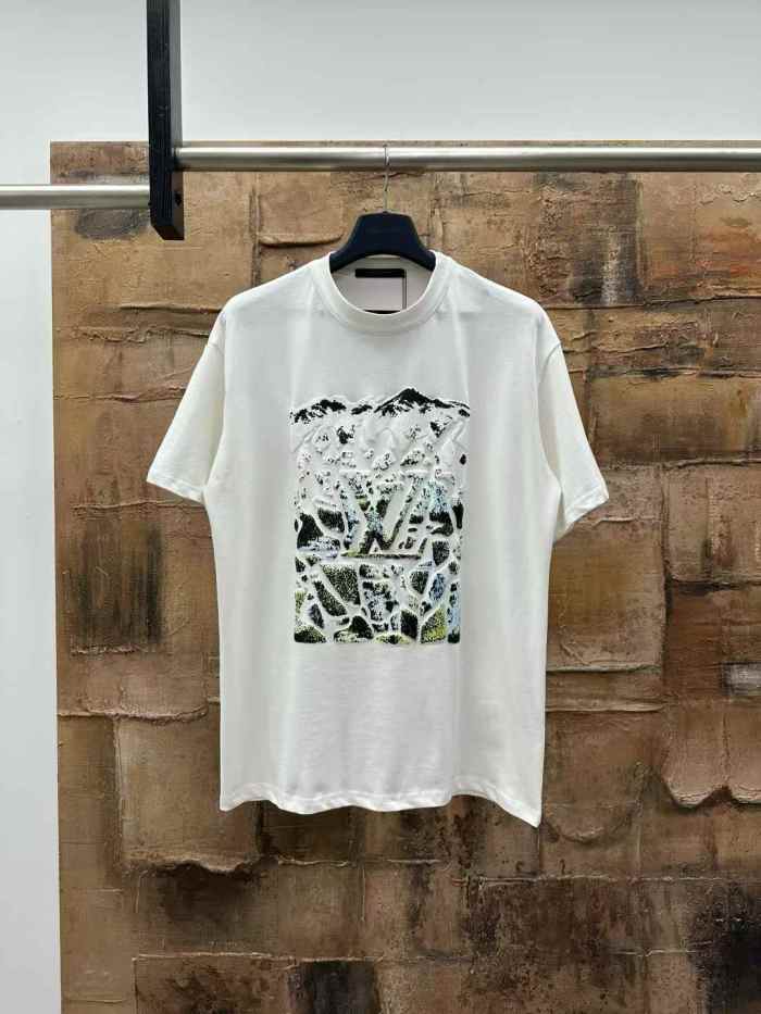 LV Shirt High End Quality-1313