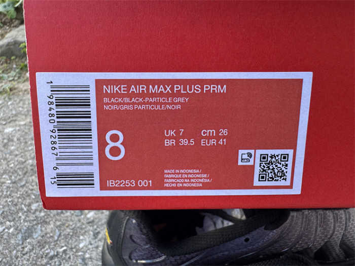 Authentic PSG x Nike TN Air Max Plus Black Grey