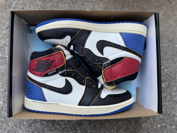 Authentic Union x Fragment x Air Jordan 1 High OG “Varsity Redn Sport Royal”