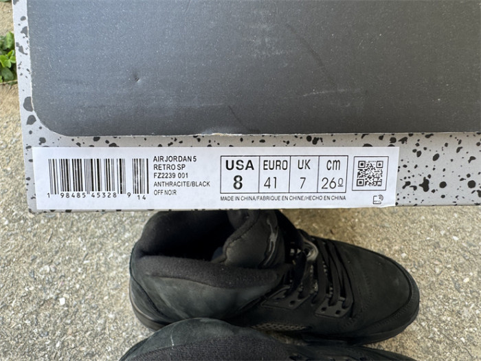 Authentic Air Jordan 5 “Black Cat“