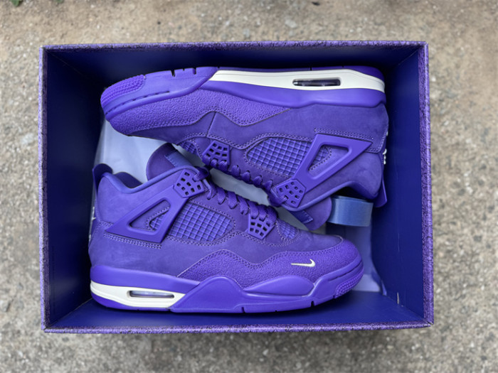 Authentic Air Jordan 4 Nigel Brick by Brick Purple