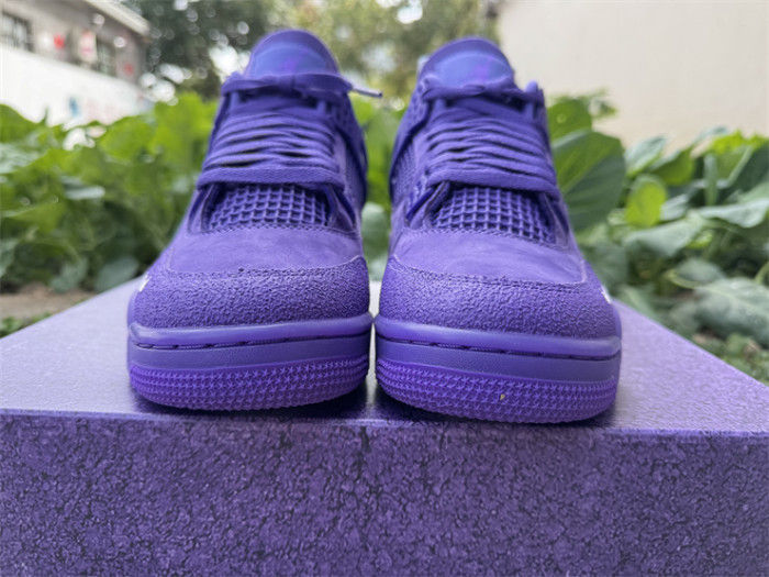 Authentic Air Jordan 4 Nigel Brick by Brick Purple