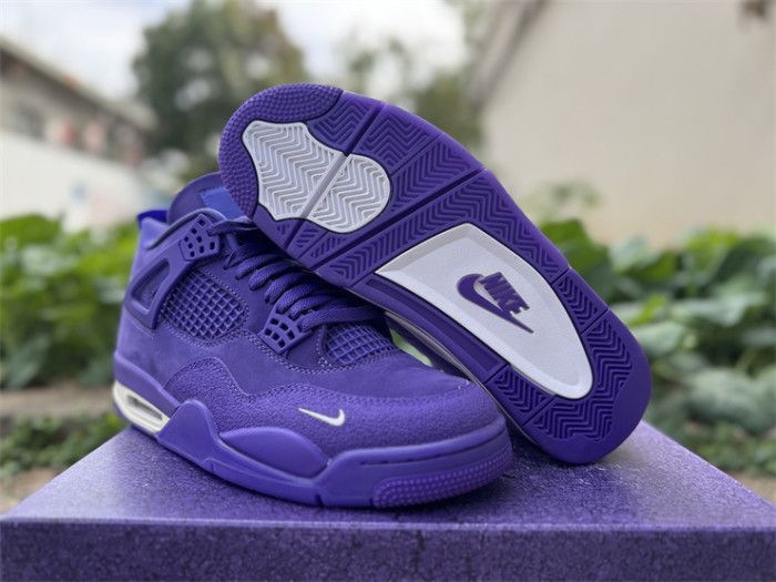 Authentic Air Jordan 4 Nigel Brick by Brick Purple