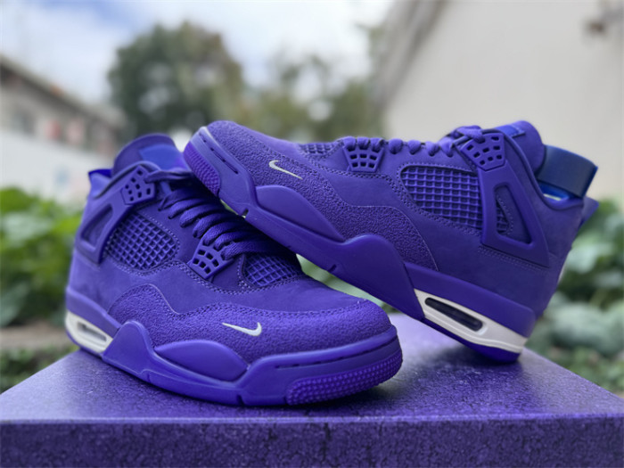 Authentic Air Jordan 4 Nigel Brick by Brick Purple