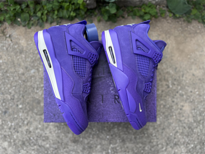 Authentic Air Jordan 4 Nigel Brick by Brick Purple