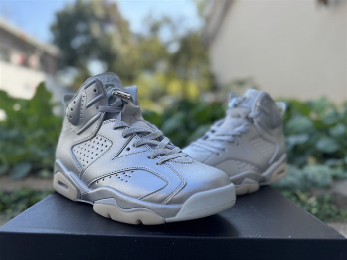 Authentic Air Jordan 6 Retro PSG Paris Saint-Germain Silver