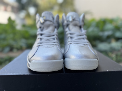 Authentic Air Jordan 6 Retro PSG Paris Saint-Germain Silver