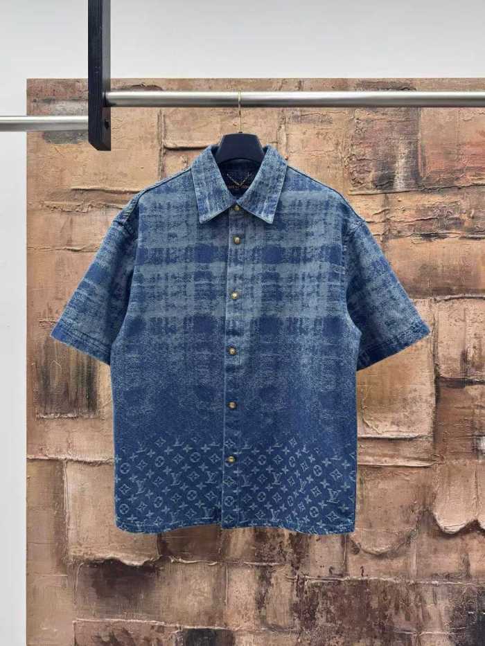 LV Shirt High End Quality-1335