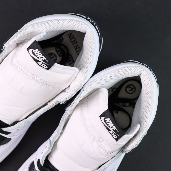 Authentic  fragment x Union LA x Air Jordan 1 High White Black