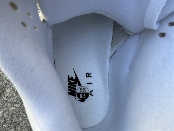 Authentic Air Jordan 5  White Metallic