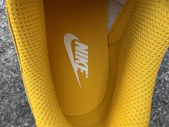 Authentic Nike Dunk Low Dark Sulfur Gold Mini Swoosh