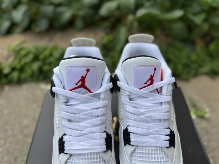 Authentic Jordan 4 Retro TD Cleat White Cement