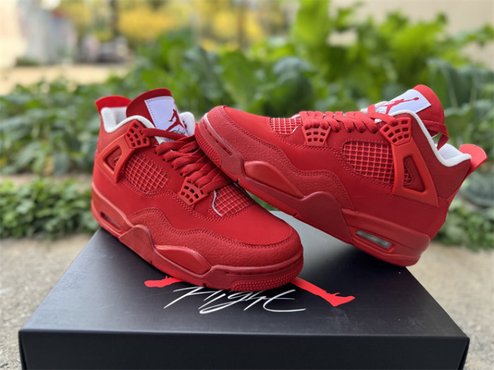 Authentic Air Jordan 4 Red
