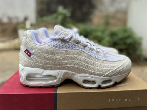 Authentic Levi's x Nike Air Max 95 “White and Ecru”