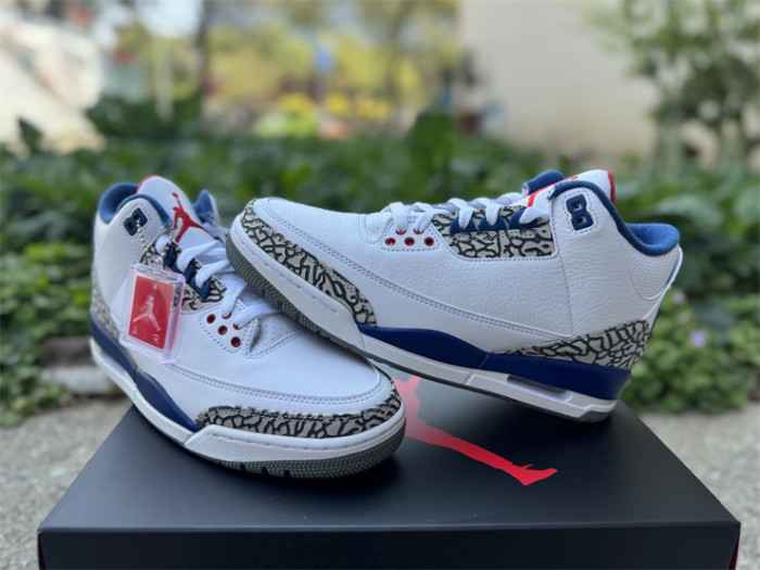 Authentic Air Jordan 3 Retro True Blue 2016