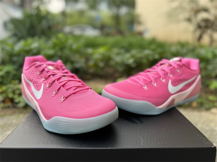 Authentic Nike Kobe 9 EM Low Protro Kay Yow Think Pink