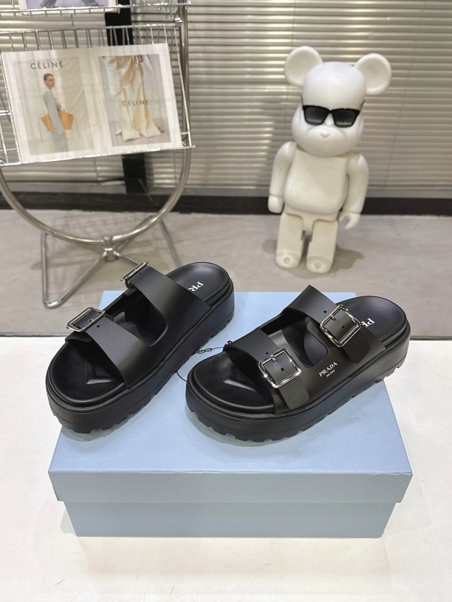 Prada women slippers 1:1 quality-182