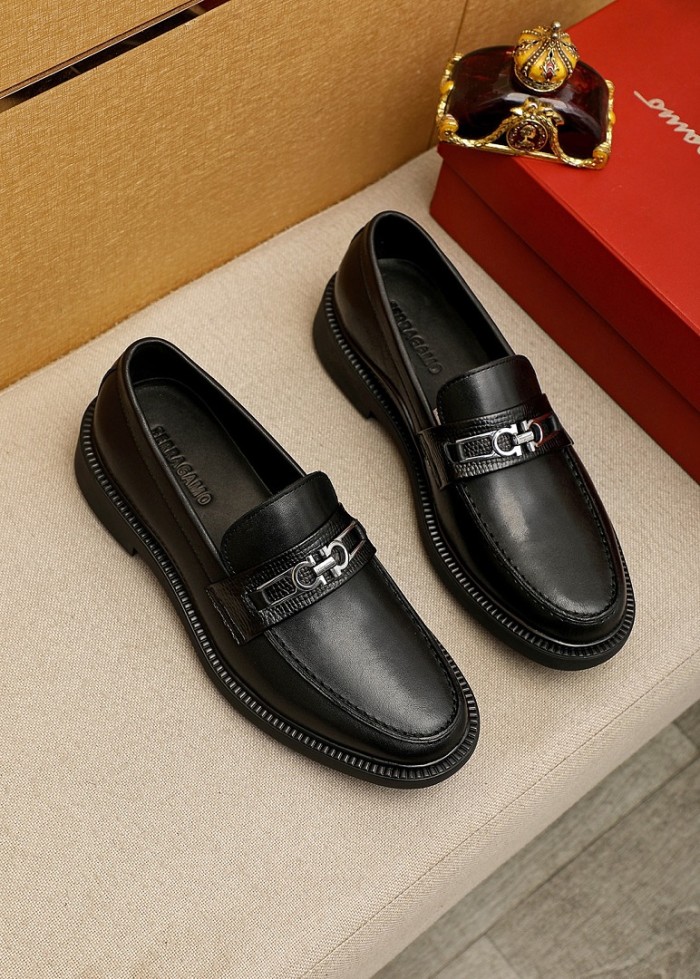 Ferragamo Men shoes 1：1 quality-459