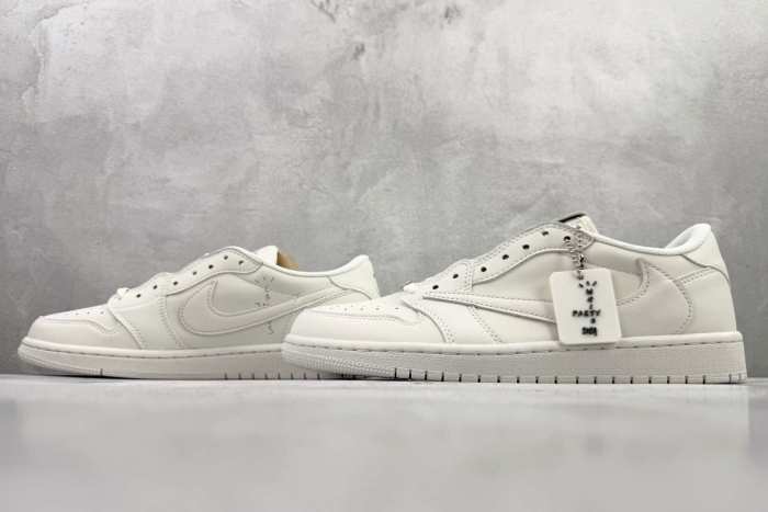 Authentic Jordan 1 Retro Low OG SP  Travis Scott Michael Rubin White Party (Friends and Family)  GS