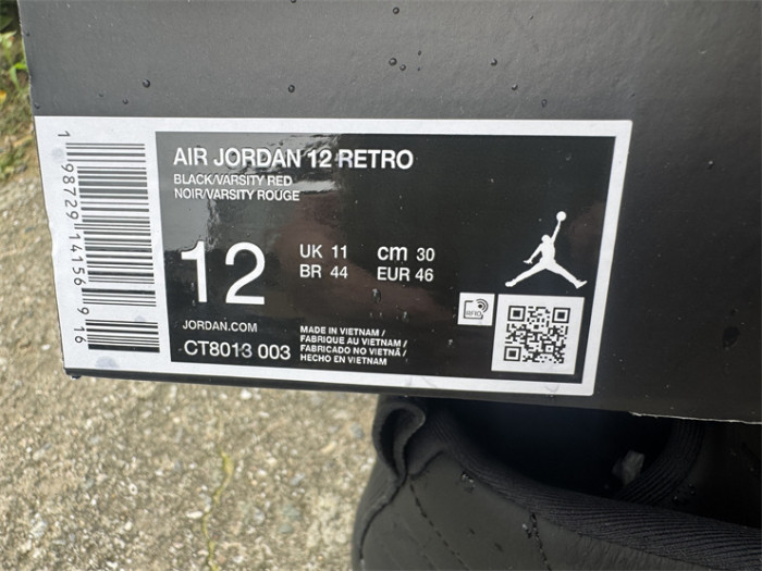 Authentic Air Jordan 12 Retro Bloodline