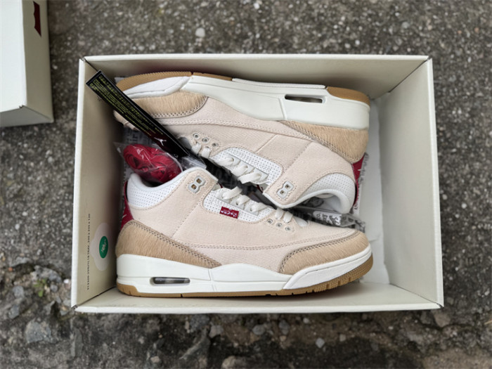 Authentic Jordan 3 Retro Levi’s Lunar New Year