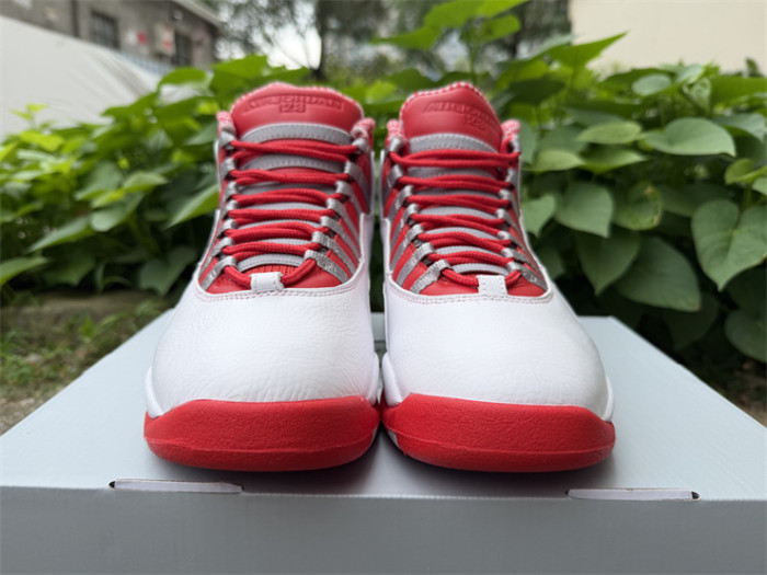Authentic Air Jordan 10 Retro Red Steel