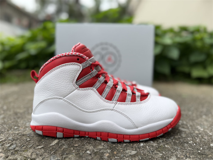 Authentic Air Jordan 10 Retro Red Steel
