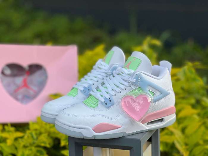 Authentic  Air Jordan 4 Retro Valentine's Day 2026