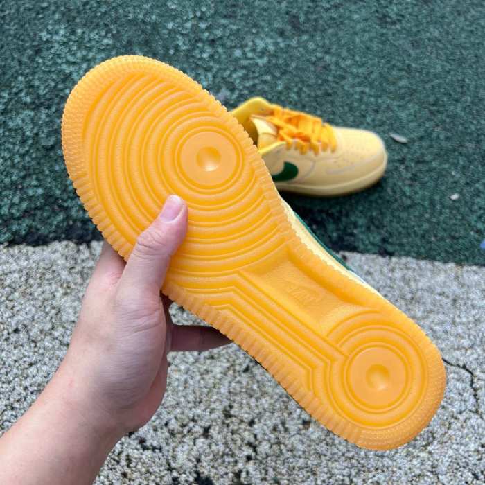 Authentic Nike Air Force 1 Low Patent Leather Topaz Gold